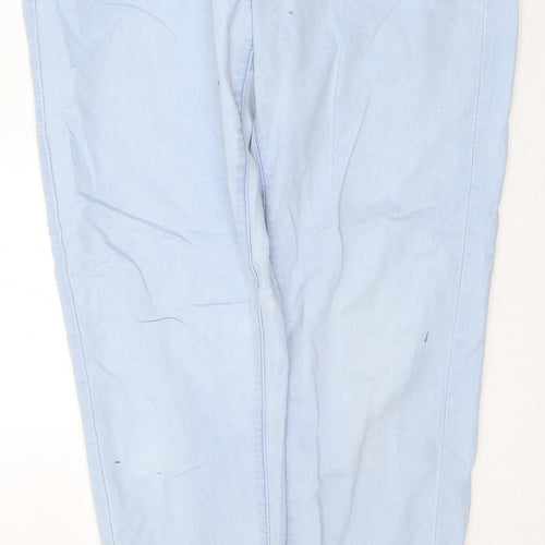 Originals Womens Blue  Cotton Skinny Jeans Size 12 L28 in Regular Button