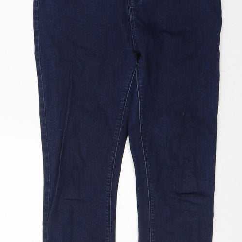 Denim Womens Blue  Cotton Skinny Jeans Size 10 L25 in Regular Button