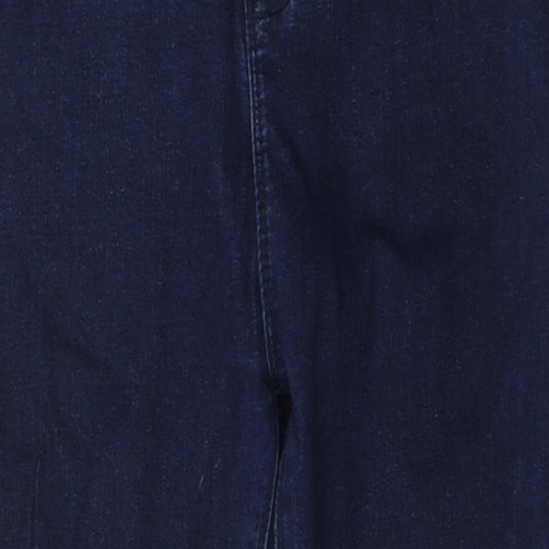 Denim Womens Blue  Cotton Skinny Jeans Size 10 L25 in Regular Button