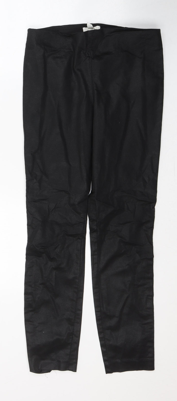 H&M Womens Black  Cotton Jegging Jeans Size 12 L26 in Regular