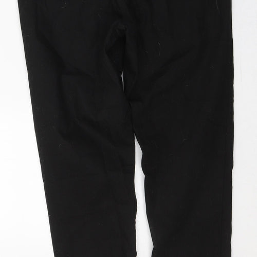 Essentials Womens Black  Cotton Skinny Jeans Size 12 L29 in Regular Button