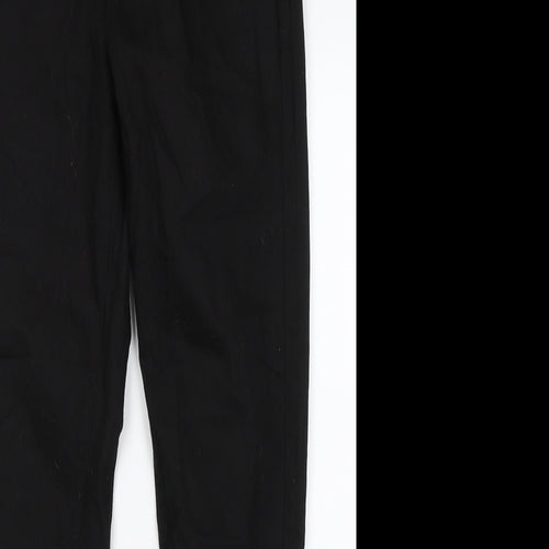 Essentials Womens Black  Cotton Skinny Jeans Size 12 L29 in Regular Button