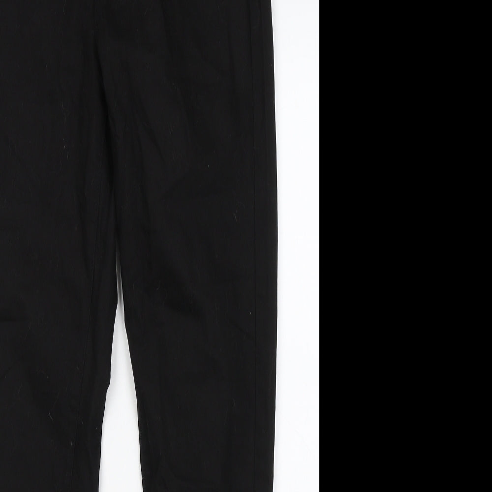 Essentials Womens Black  Cotton Skinny Jeans Size 12 L29 in Regular Button