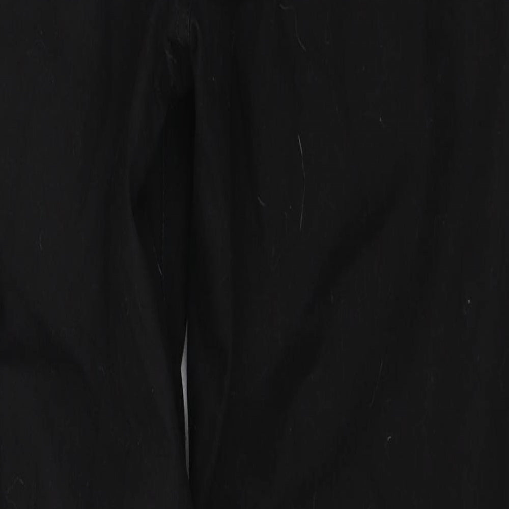 Essentials Womens Black  Cotton Skinny Jeans Size 12 L29 in Regular Button