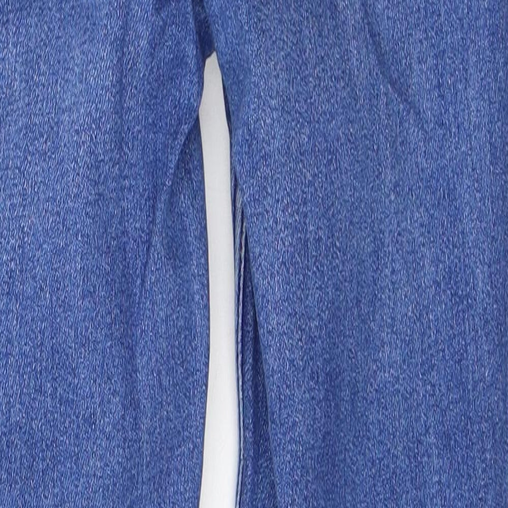 New Look Womens Blue  Cotton Skinny Jeans Size 8 L28 in Regular Button
