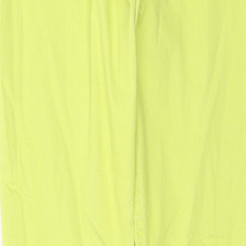 Johnnie B Womens Yellow  Cotton Skinny Jeans Size 28 in L27 in Regular Button - Neon Yellow