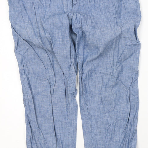 Gap Womens Blue  Cotton Straight Jeans Size 8 L27 in Regular Button