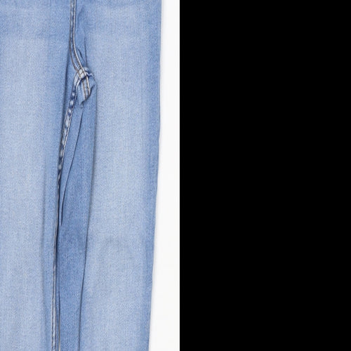 Papaya Womens Blue  Cotton Skinny Jeans Size 8 L26 in Regular Button