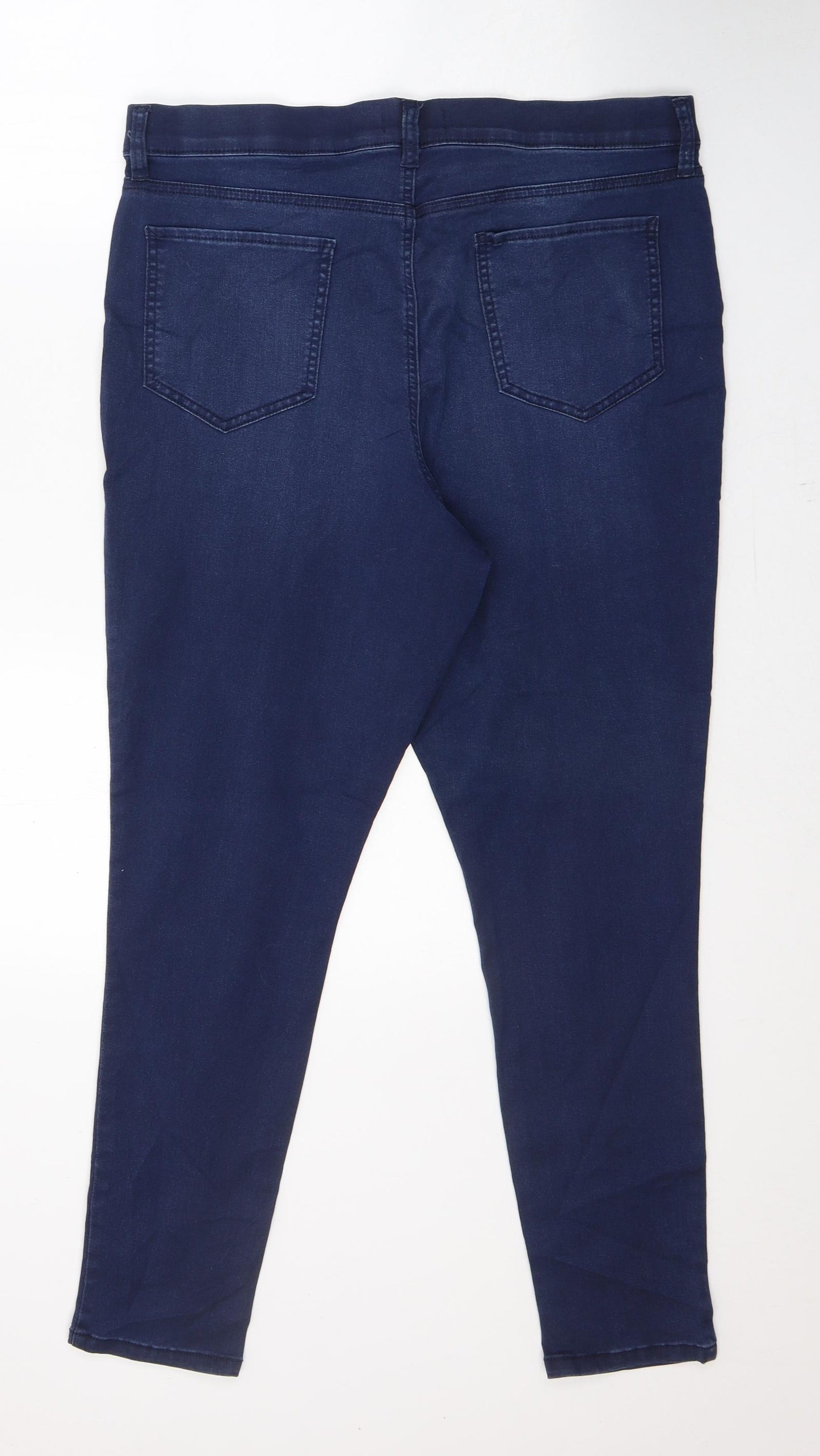 F&F Womens Blue  Cotton Jegging Jeans Size 20 L28 in Regular