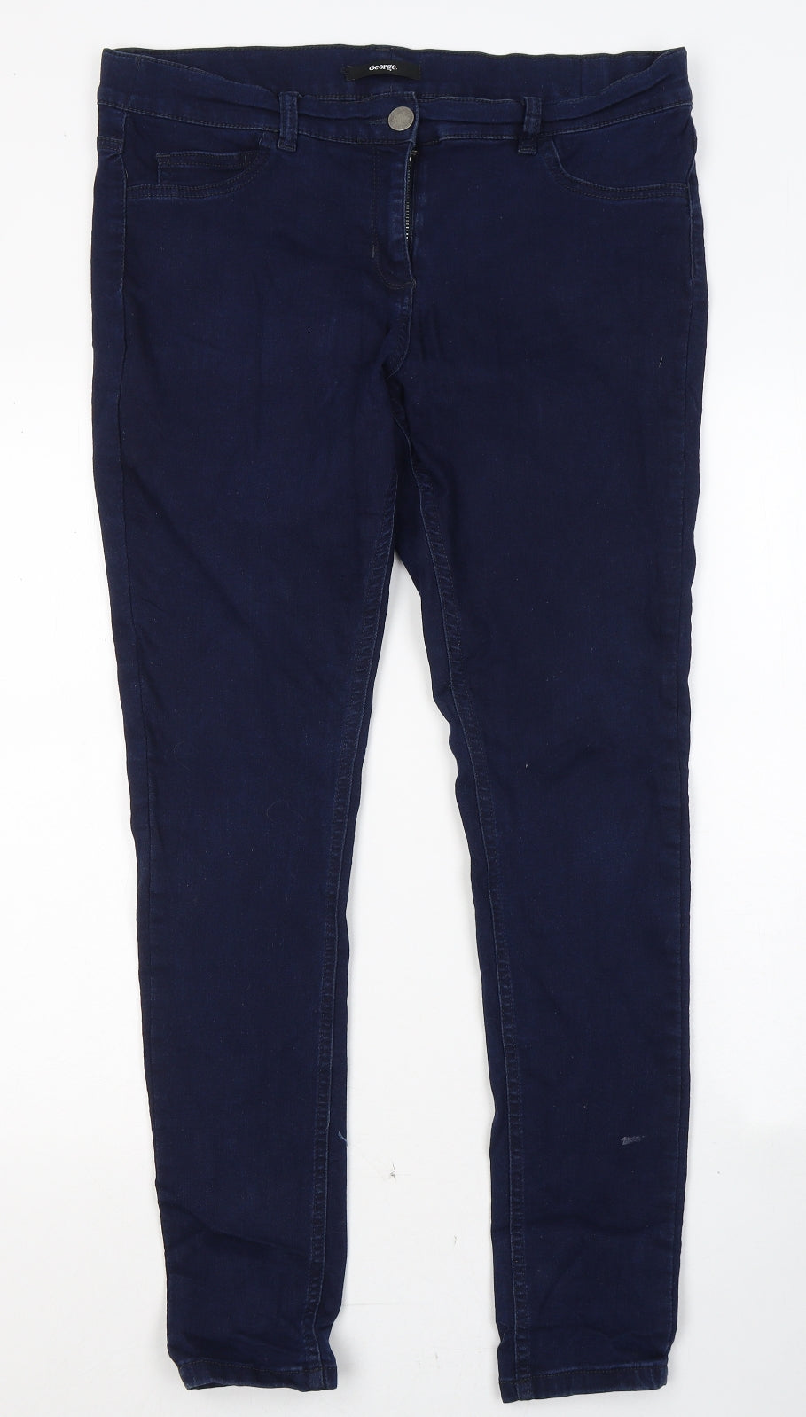 George Womens Blue  Cotton Jegging Jeans Size M L30 in Regular Button