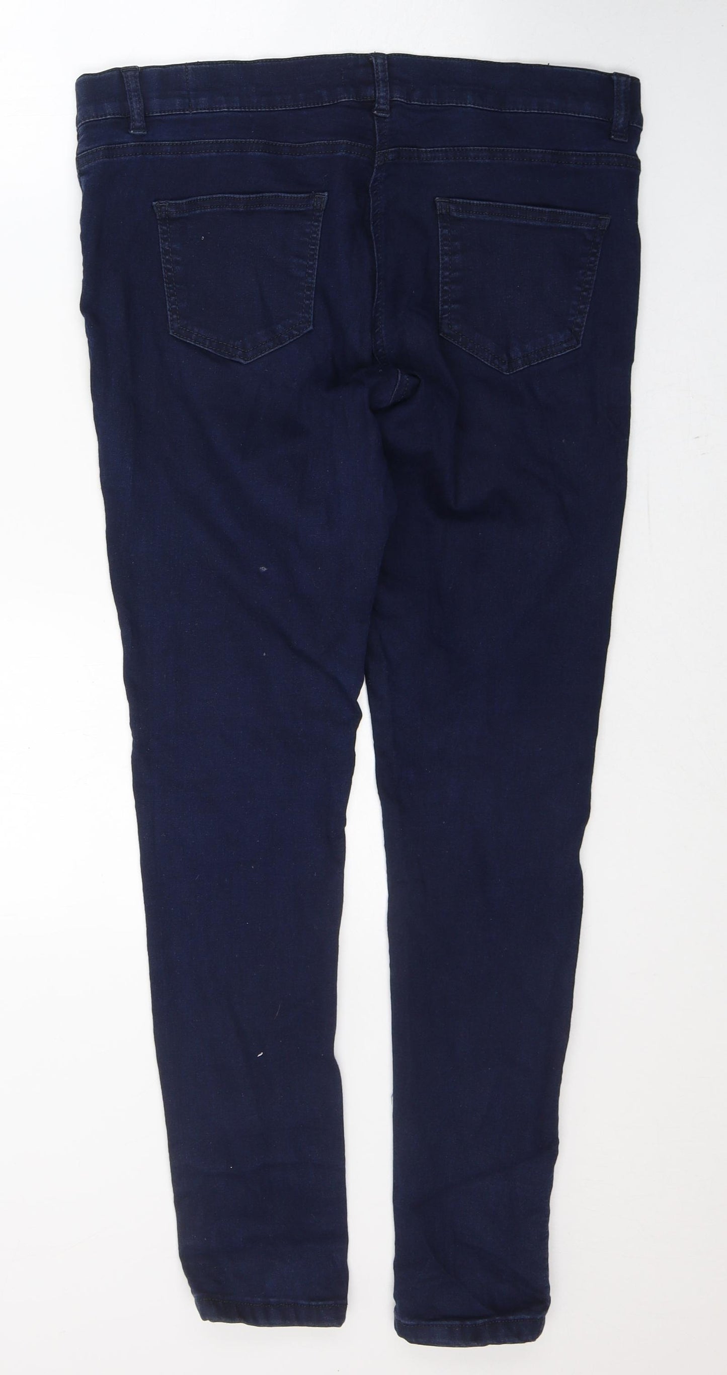 George Womens Blue  Cotton Jegging Jeans Size M L30 in Regular Button