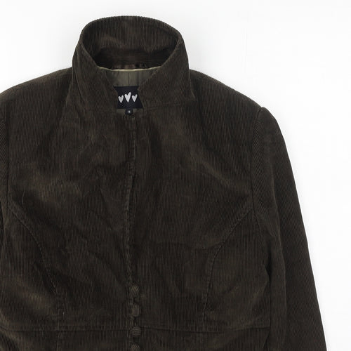 Marks and Spencer Womens Green   Jacket Coatigan Size 14