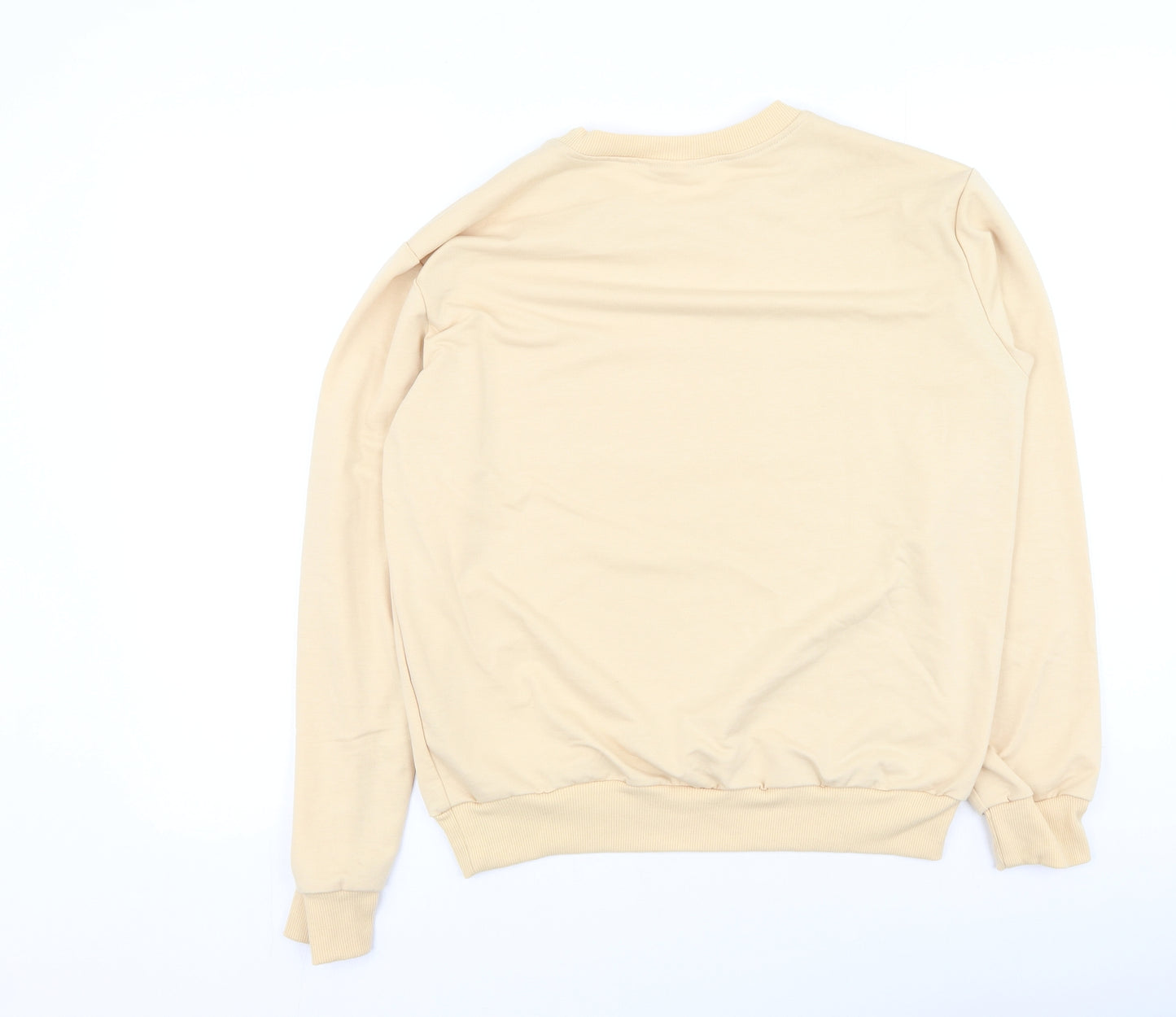 Preworn Womens Orange  Cotton Pullover Sweatshirt Size S