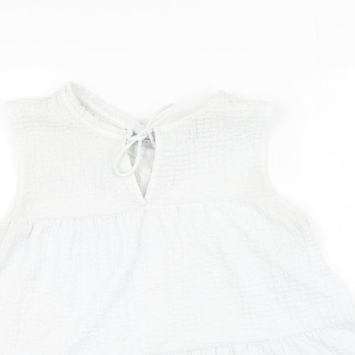 Papaya Womens Ivory  Polyester Camisole Tank Size 18 Round Neck