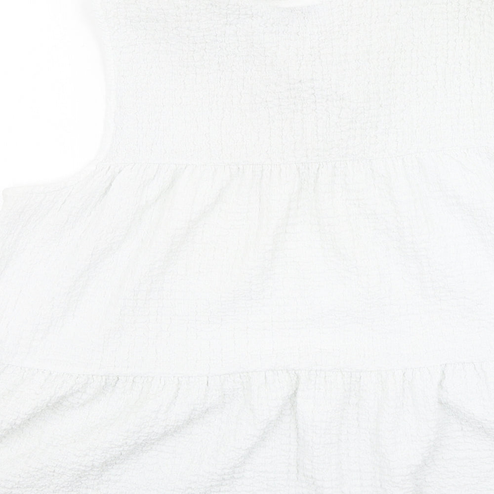 Papaya Womens Ivory  Polyester Camisole Tank Size 18 Round Neck
