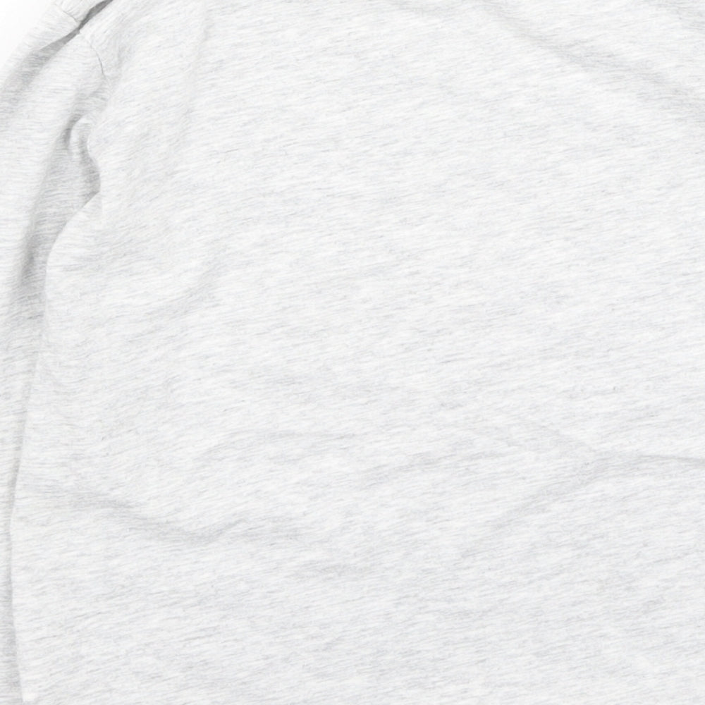 H&M Girls Grey  Cotton Basic Casual Size 6-7 Years Round Neck  - Unicorn