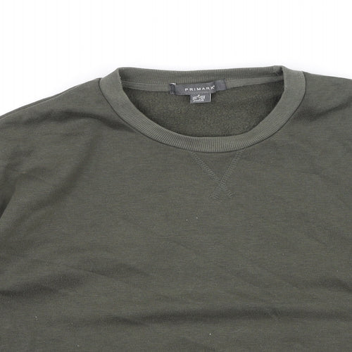 Primark  Womens Green  Cotton Pullover Sweatshirt Size S