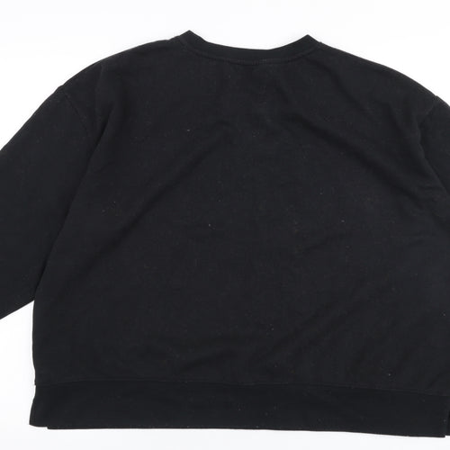 Dunnes Stores Womens Black  Polyester Pullover Sweatshirt Size XL  Pullover