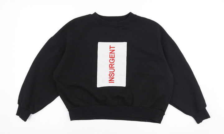 Preworn Womens Black  Polyester Pullover Sweatshirt Size XS  Pullover - Insurgent
