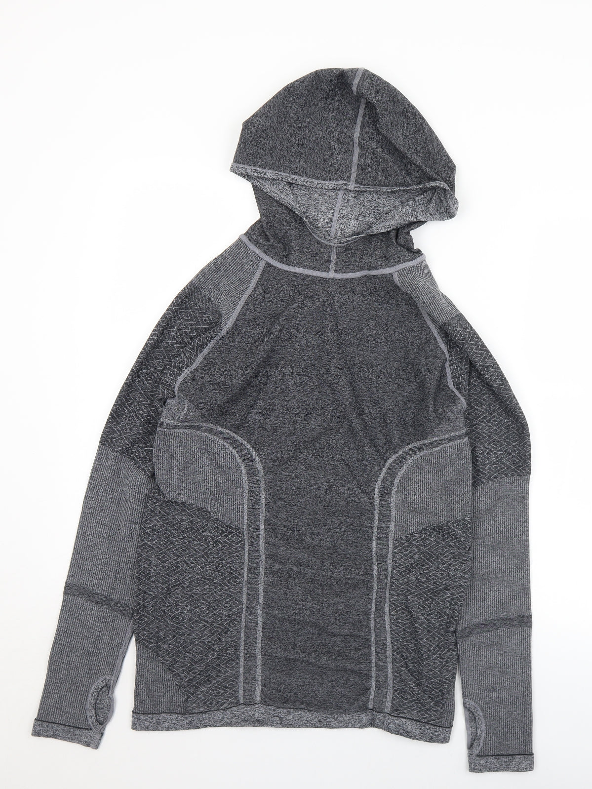 Preworn Womens Grey  Polyester Pullover Hoodie Size M