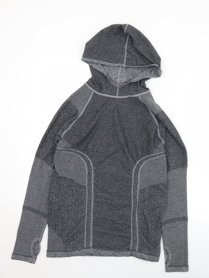 Preworn Womens Grey  Polyester Pullover Hoodie Size M