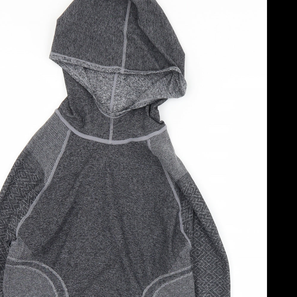 Preworn Womens Grey  Polyester Pullover Hoodie Size M