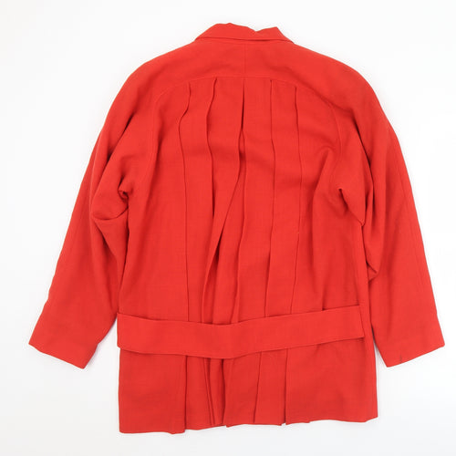 Wallis Womens Red   Jacket  Size 12  Button