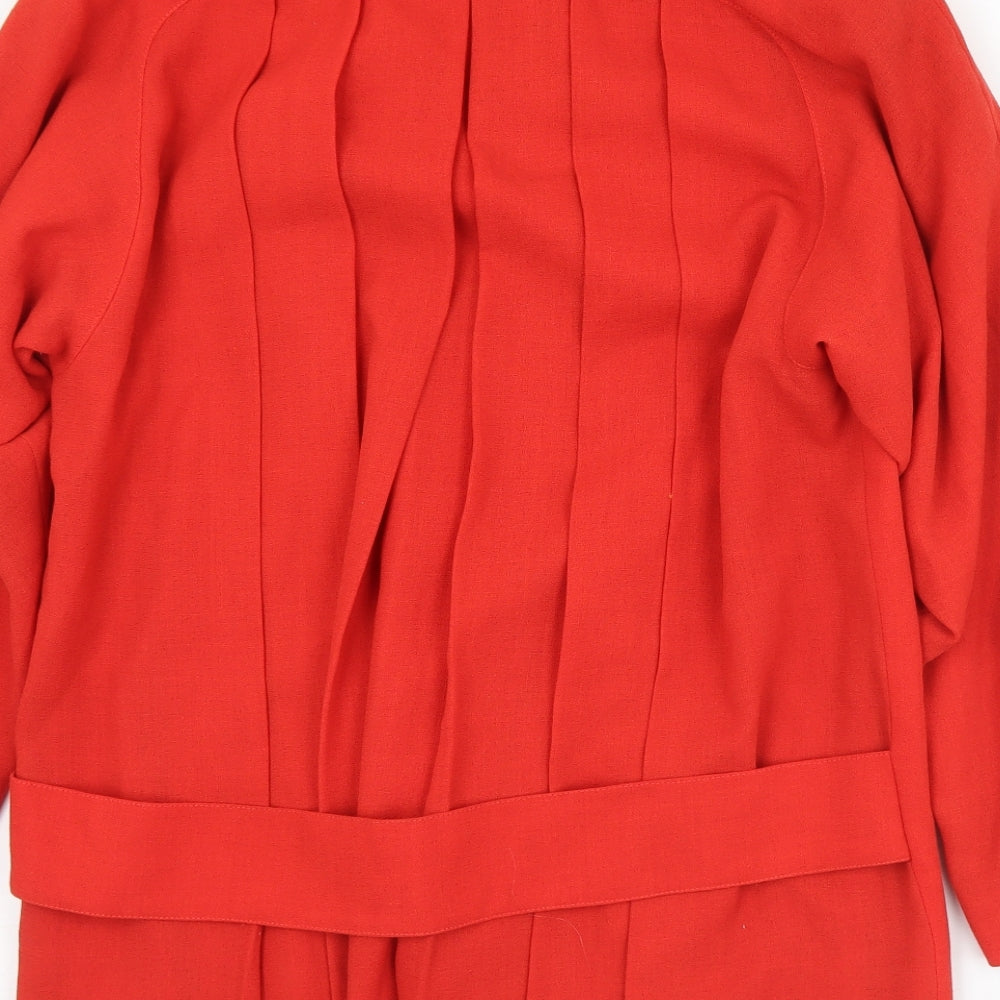 Wallis Womens Red   Jacket  Size 12  Button