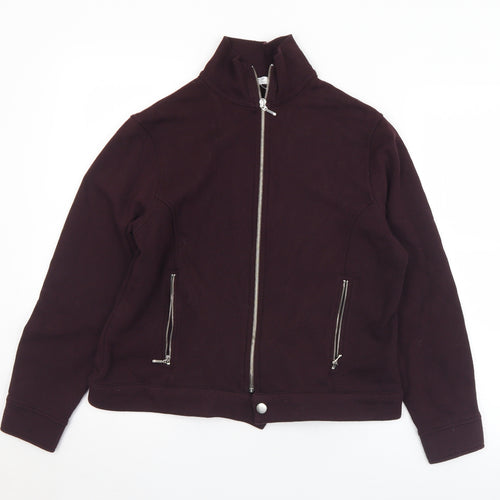 Marks and Spencer Womens Purple   Jacket  Size 14  Zip