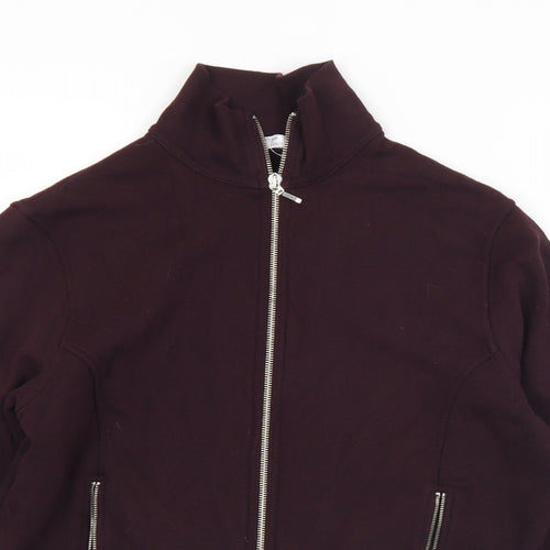 Marks and Spencer Womens Purple   Jacket  Size 14  Zip