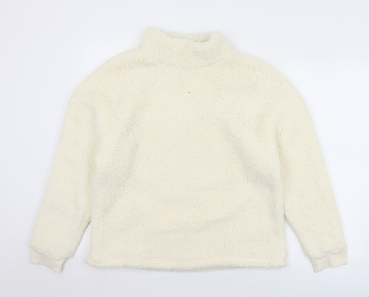 Primark Womens Ivory Solid Polyester Top Pyjama Top Size 12   - 12/14