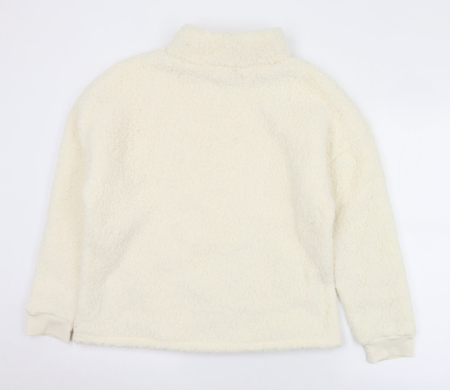Primark Womens Ivory Solid Polyester Top Pyjama Top Size 12   - 12/14