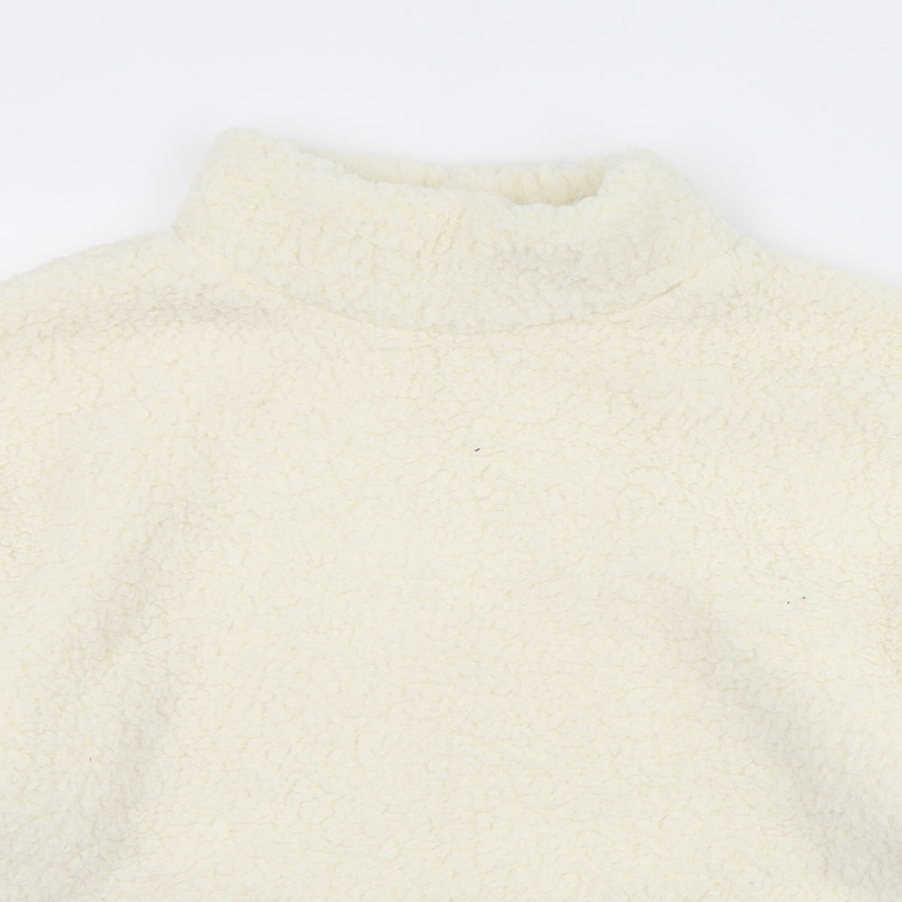 Primark Womens Ivory Solid Polyester Top Pyjama Top Size 12   - 12/14