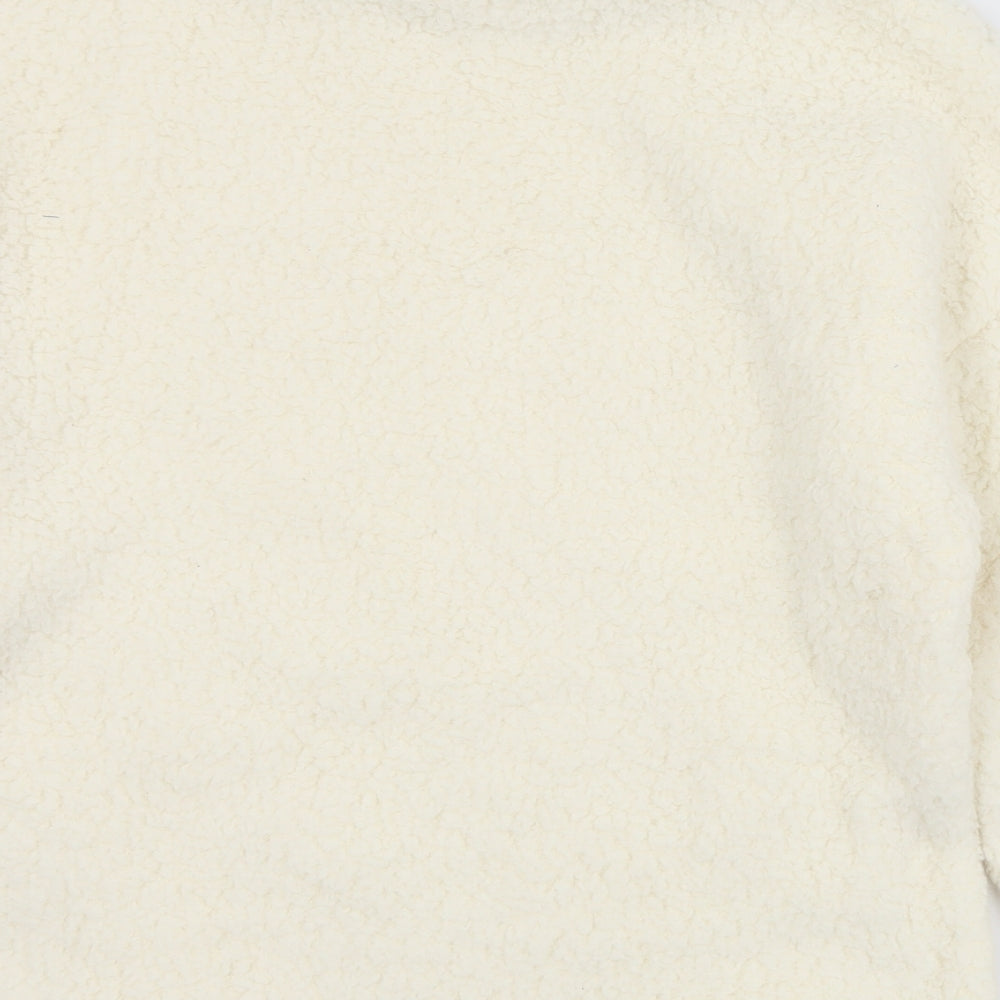 Primark Womens Ivory Solid Polyester Top Pyjama Top Size 12   - 12/14