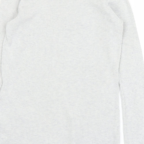 Gap Womens Grey Boat Neck  Acrylic Pullover Jumper Size XS