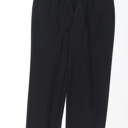 After Eight Womens Black  Polyester Trousers  Size 14 L28 in Regular