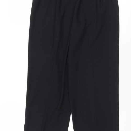 After Eight Womens Black  Polyester Trousers  Size 14 L28 in Regular