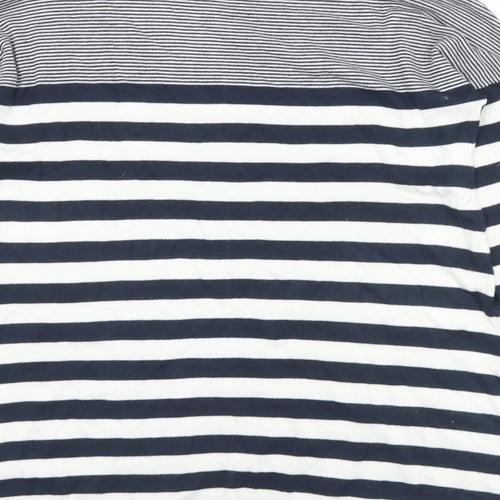 Atmosphere Womens Blue Crew Neck Striped Viscose Pullover Jumper Size 12