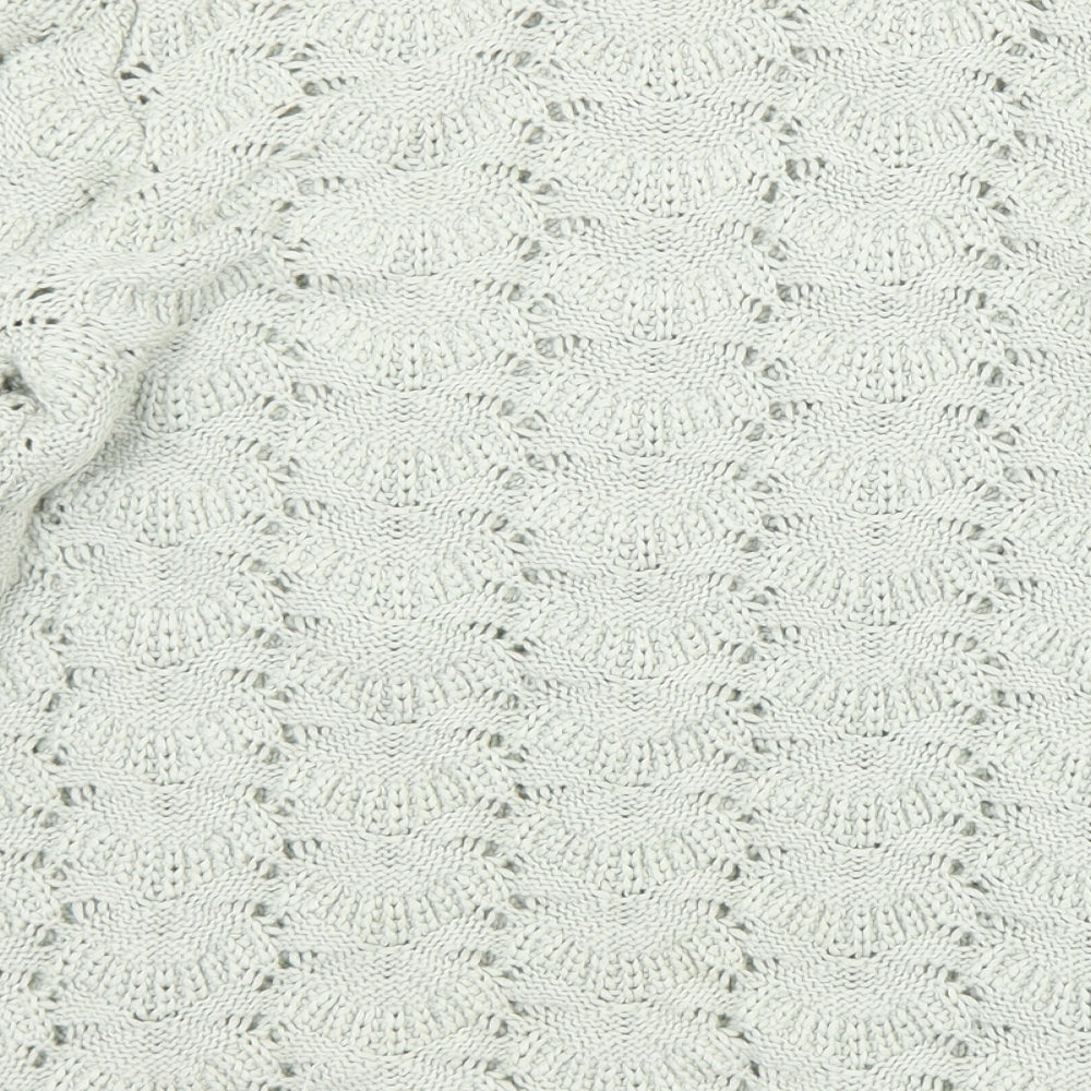 Matalan Womens Green Round Neck  Acrylic Pullover Jumper Size 14