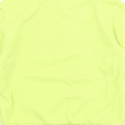 H&M Girls Green  Cotton Pullover Sweatshirt Size 6-7 Years   - 6-8 Years