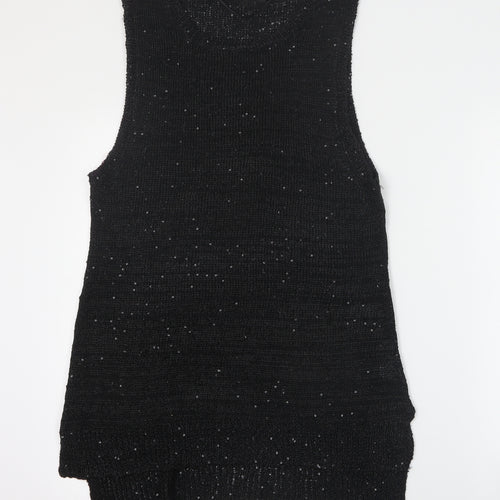 Innocence Womens Black  Polyester Basic Tank Size 12 Round Neck