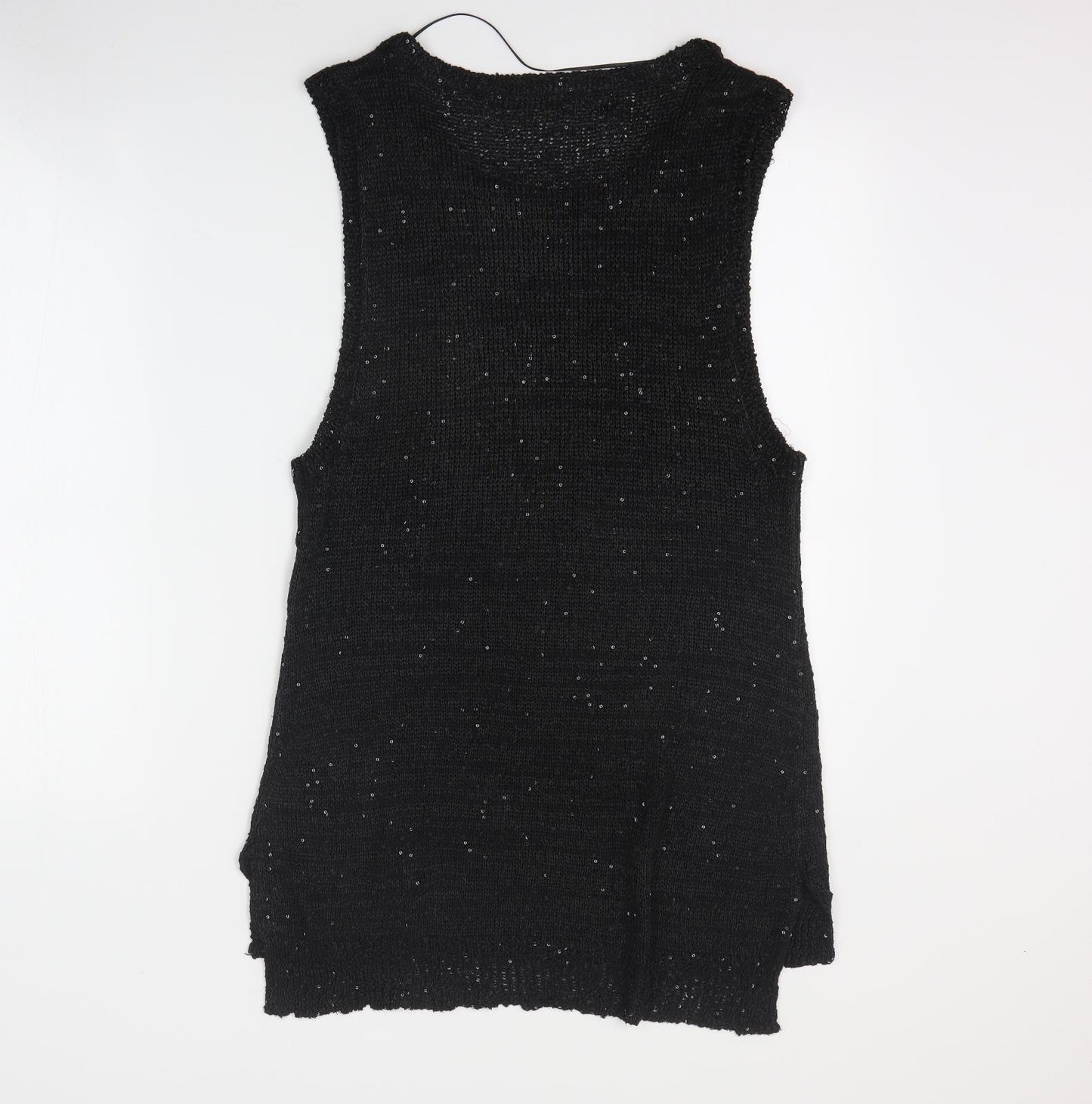 Innocence Womens Black  Polyester Basic Tank Size 12 Round Neck