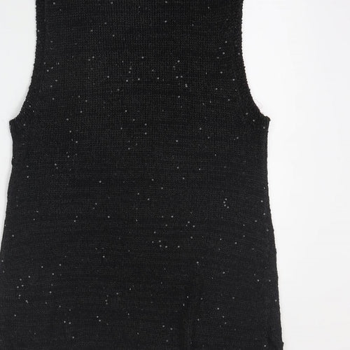 Innocence Womens Black  Polyester Basic Tank Size 12 Round Neck