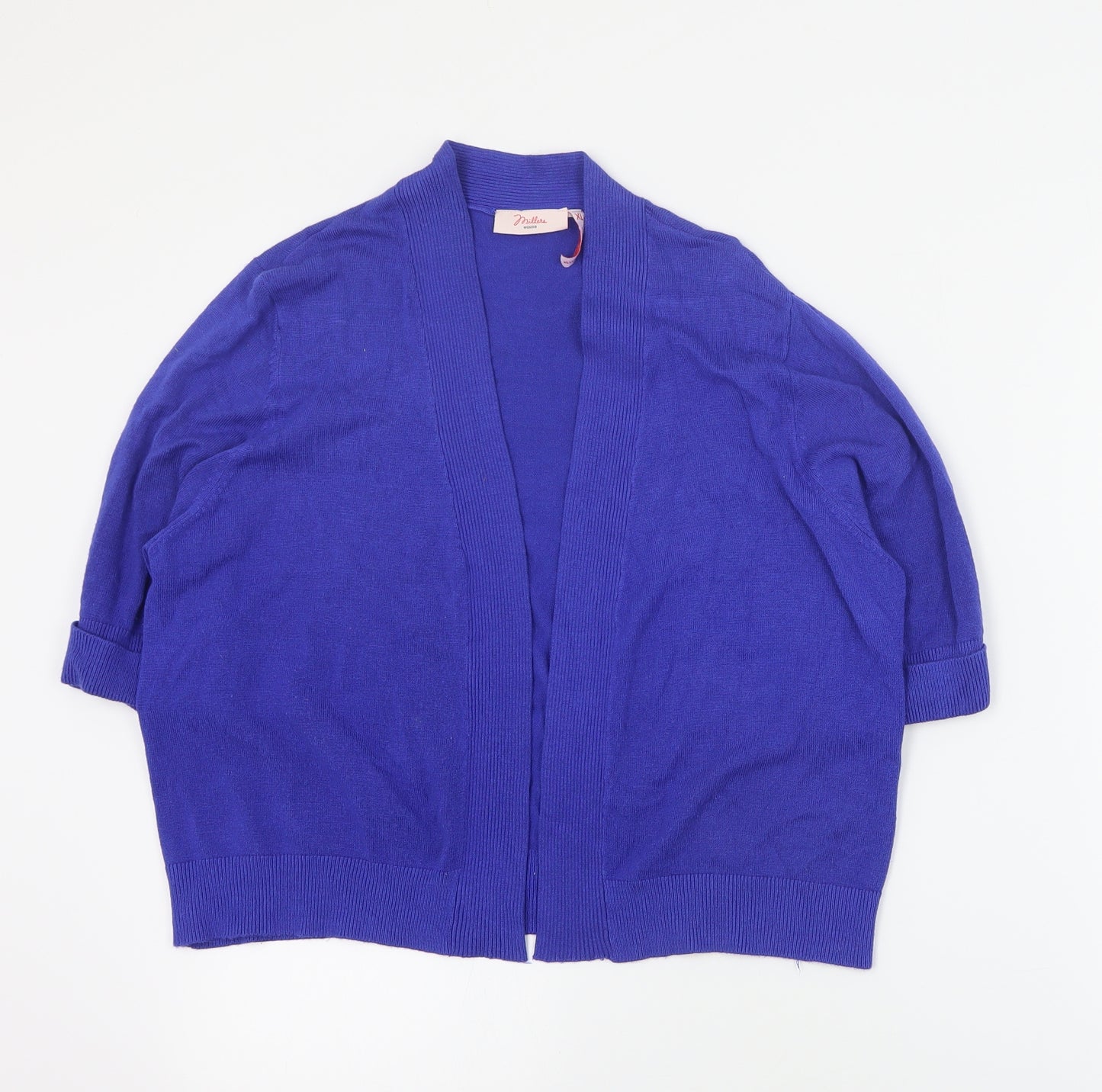 Millers Womens Blue V-Neck  Viscose Cardigan Jumper Size XL