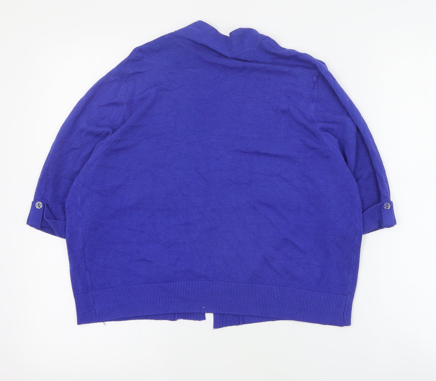 Millers Womens Blue V-Neck  Viscose Cardigan Jumper Size XL