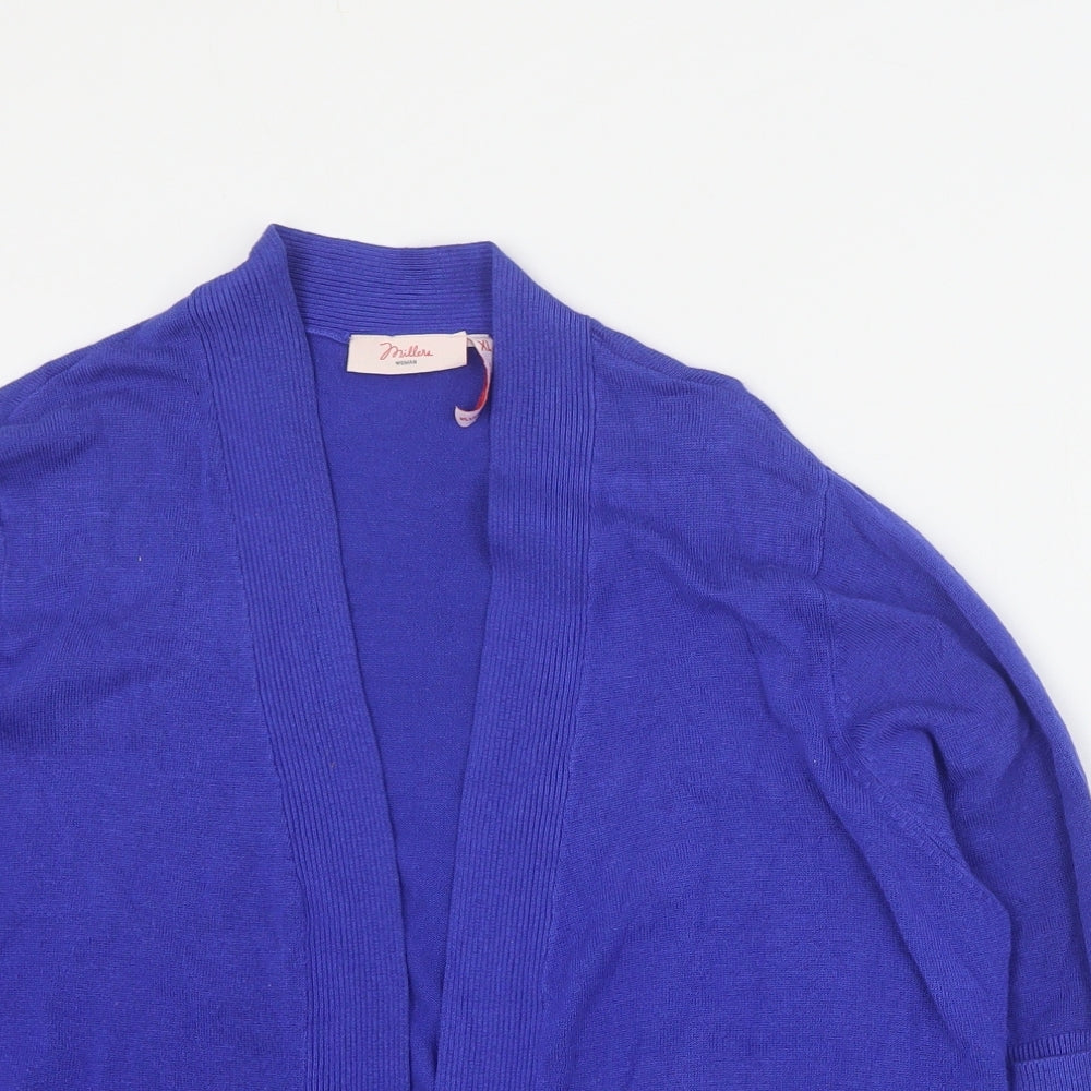 Millers Womens Blue V-Neck  Viscose Cardigan Jumper Size XL