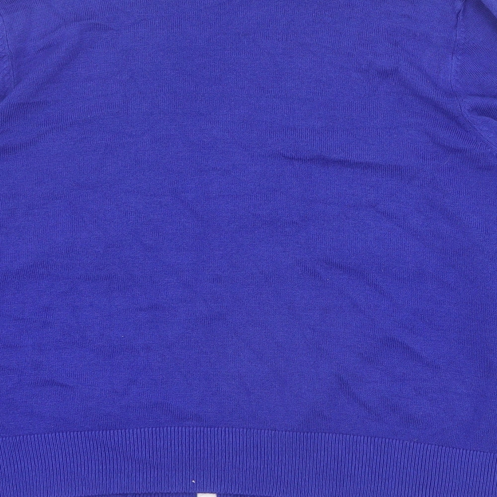 Millers Womens Blue V-Neck  Viscose Cardigan Jumper Size XL