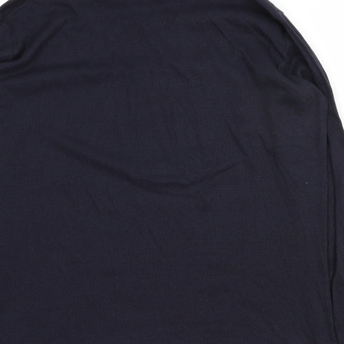 New Look Womens Blue Roll Neck  Cotton Pullover Jumper Size 18