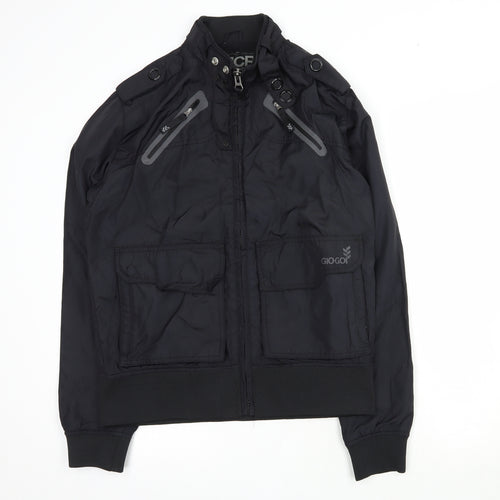 Gio-Goi Mens Black   Jacket Coat Size S  Zip