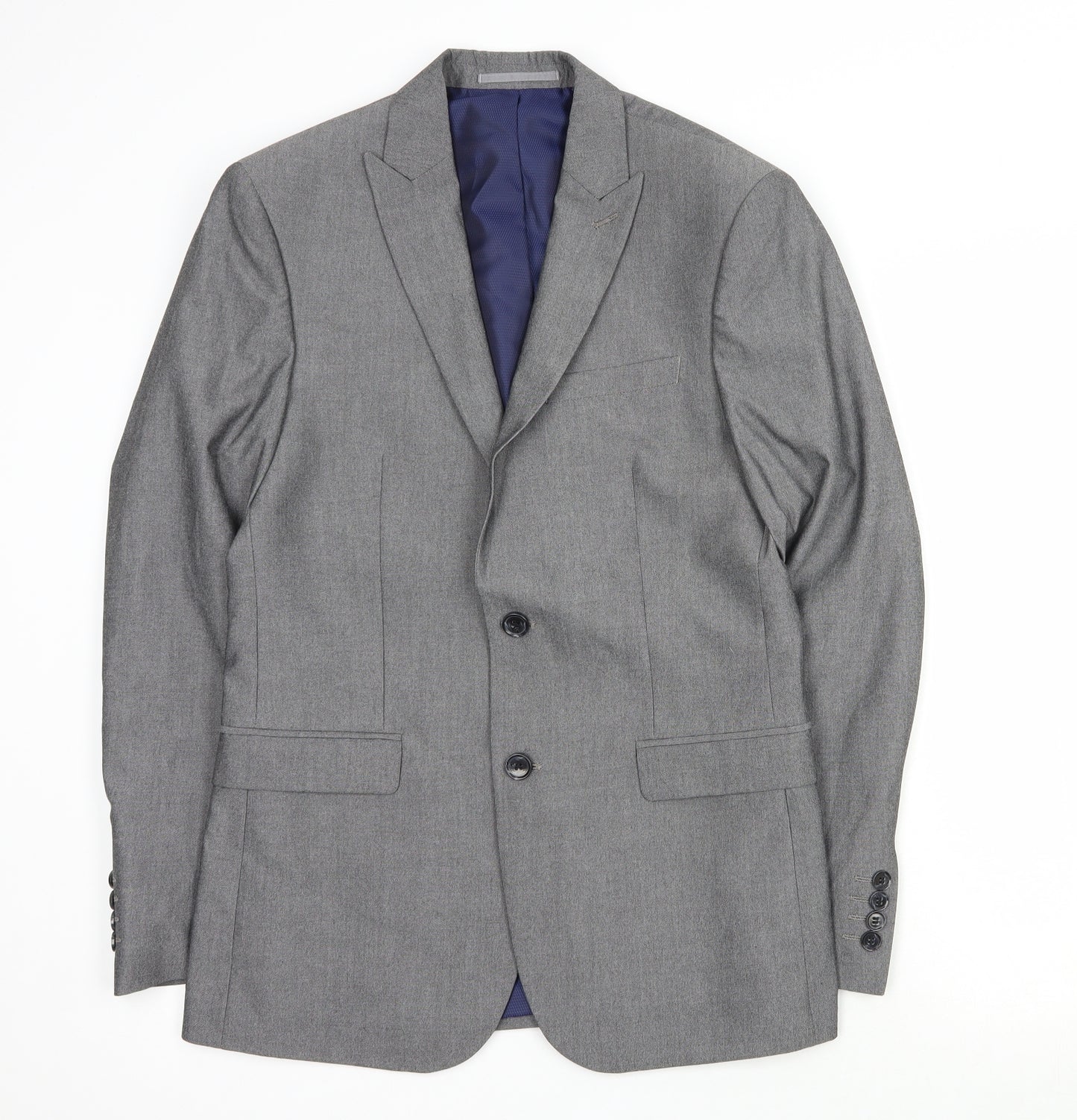 F&F Mens Grey  Polyester Jacket Suit Jacket Size M